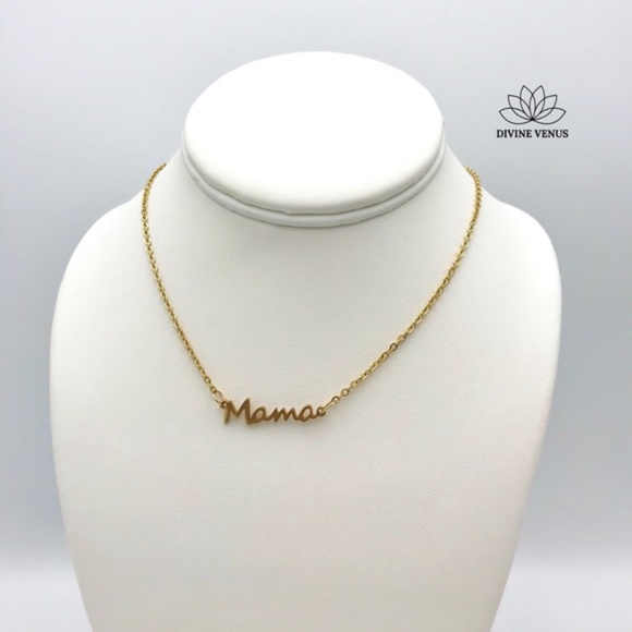 Mama Necklace | Stainless Steel | Handmade w/ Love - Picture 7 of 7